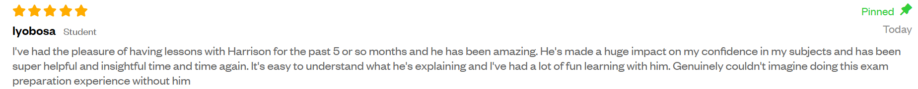 Review from Iyobosa