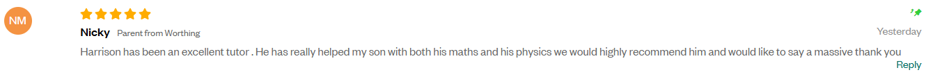 Review from Nicky, parent from Worthing